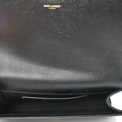 Saint Laurent Grain De Poudre Classic Monogram Kate Clutch Black 5 of 6