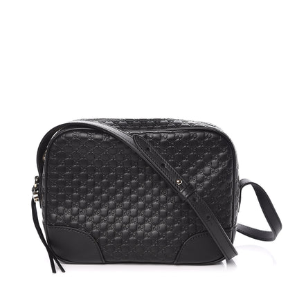 Gucci Microguccissima Mini Bree Messenger Bag Black 1 of 9