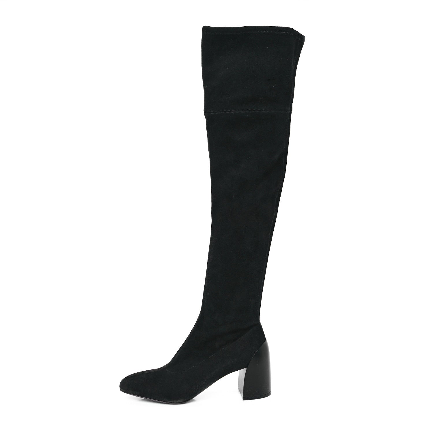 Hermes Velvet Goatskin Betty 60 Boots 38.5 Black 1 of 6