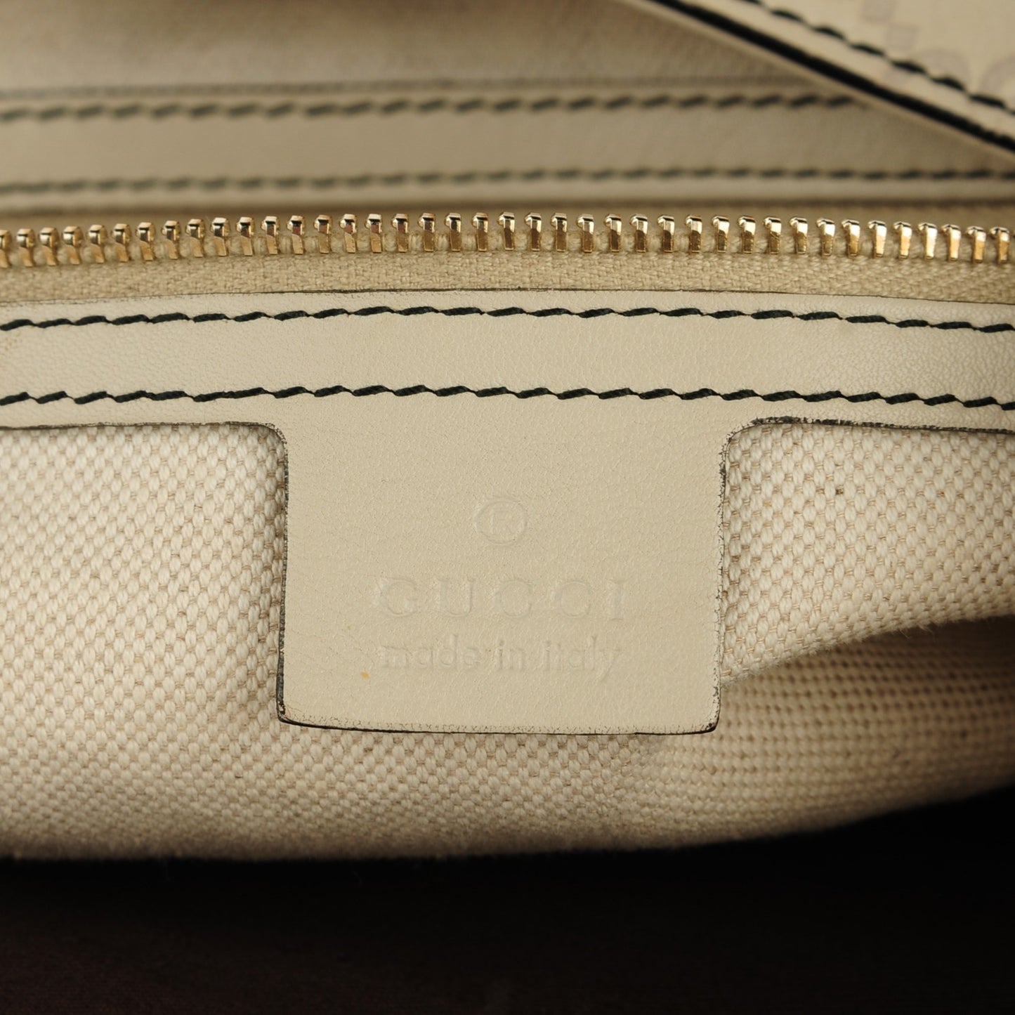 Guccissima Signature Medium Emily Hobo Mystic White