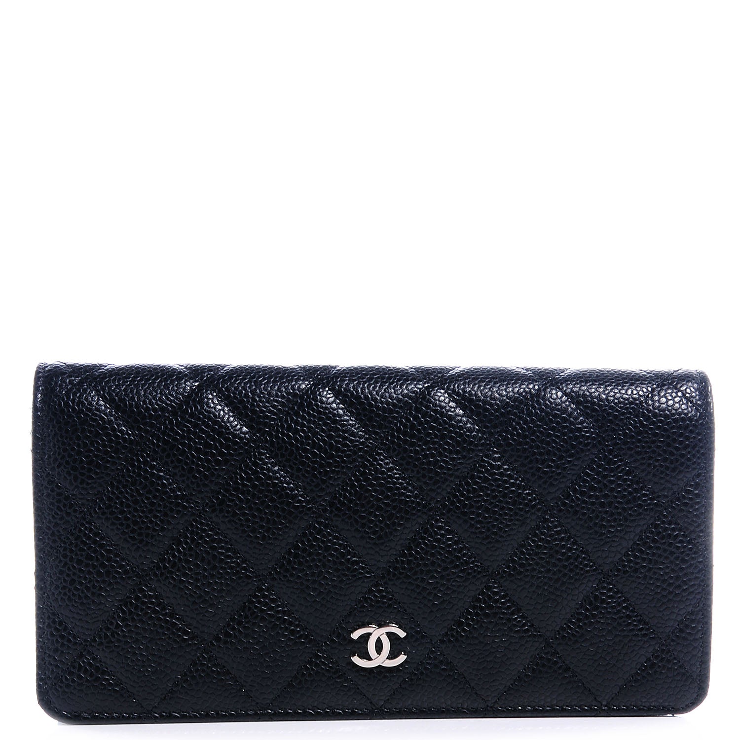 Chanel Caviar Quilted Yen Wallet Black 1 of 9