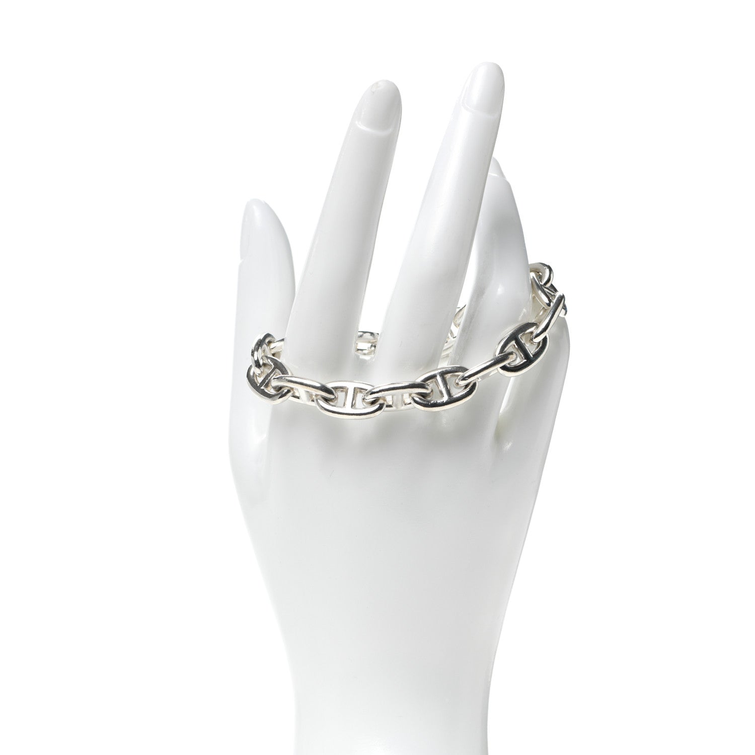 Hermes Sterling Silver MM Chaine d'Ancre Bracelet 2 of 4