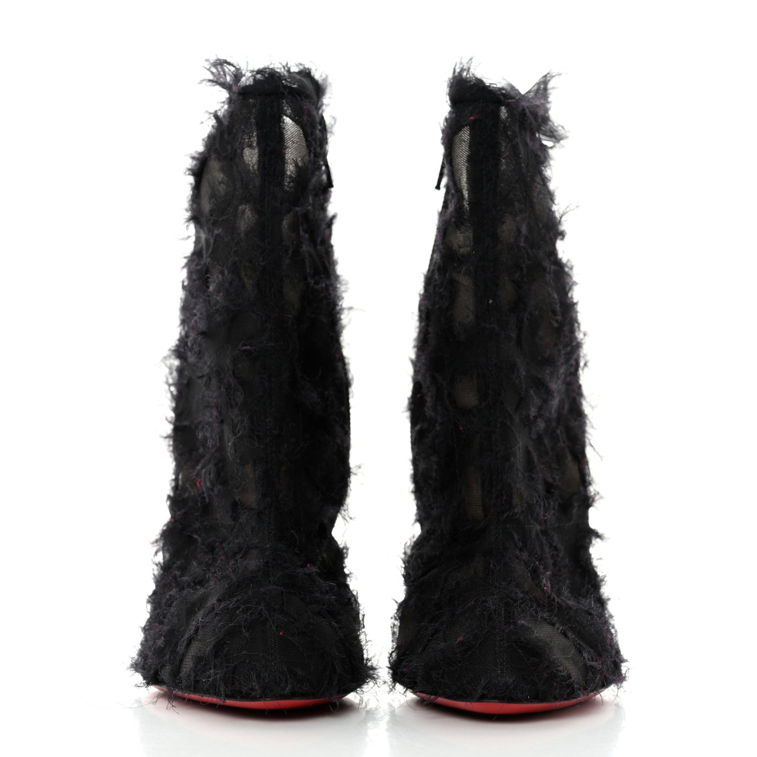 Christian Louboutin Organza Toubootfrou 100 Ankle Booties 35.5 Black 2 of 7