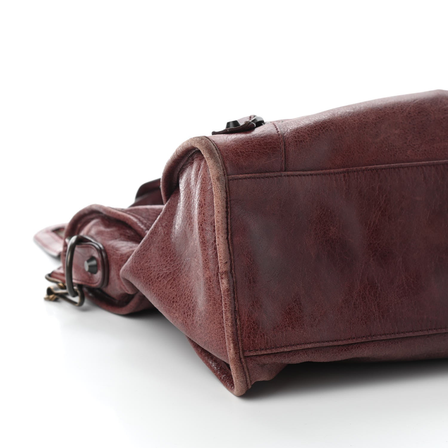 Balenciaga Agneau Classic Hardware City Dark Wine 6 of 7