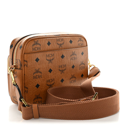 MCM Visetos Monogram Small Aren Crossbody Cognac 3 of 10