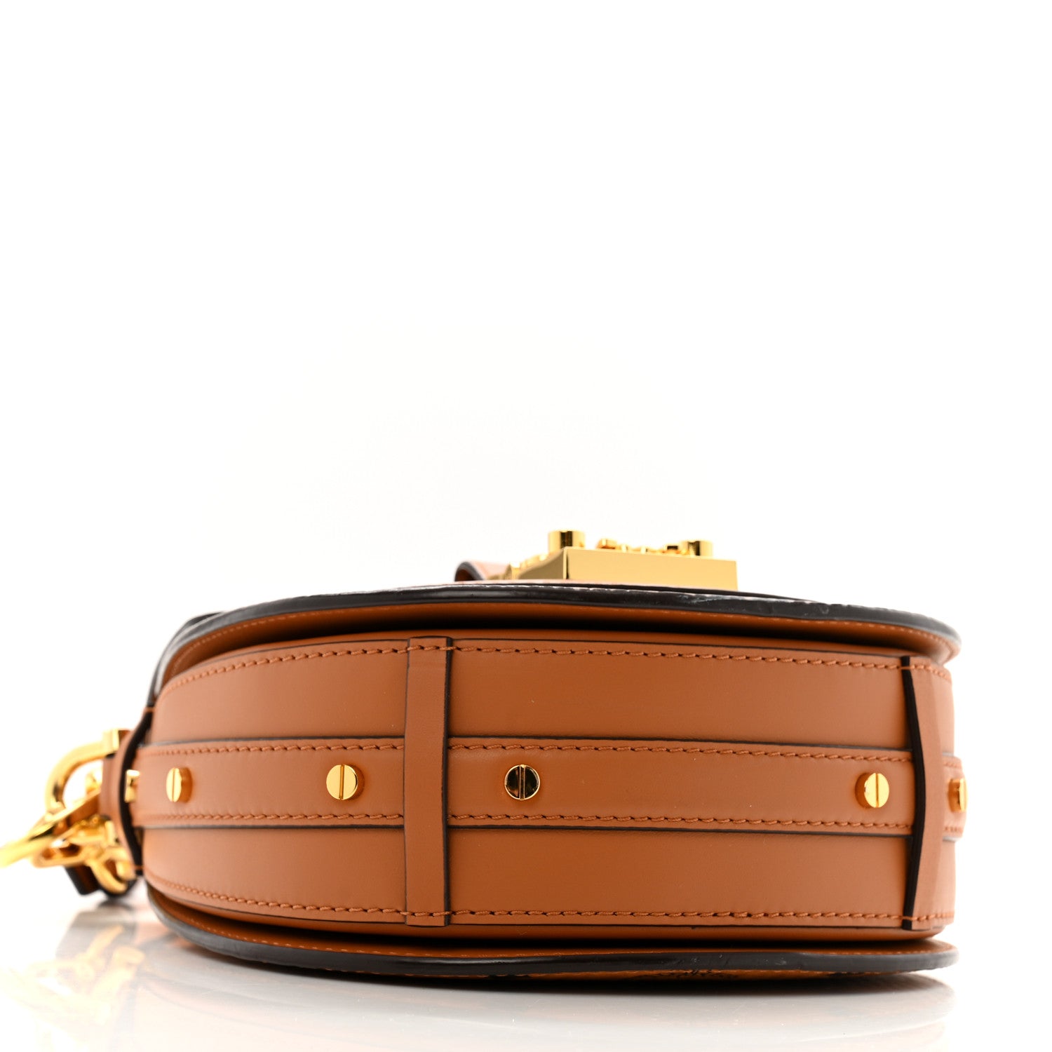 MCM Visetos Small Patricia Saddle Bag Cognac 1689183 – FASHIONPHILE