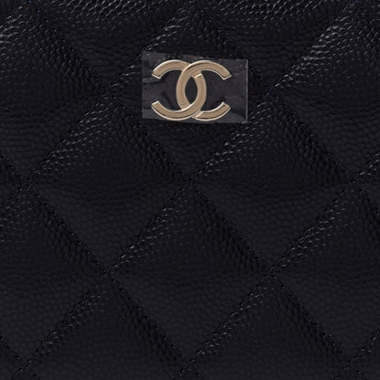 Chanel Caviar Quilted Small Zip Around Wallet Navy 9 of 12