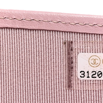 Chanel Caviar Quilted Compact Flap Wallet Light Pink 8 of 9
