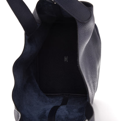Hermes Taurillon Clemence Picotin Lock 22 MM Bleu Nuit 5 of 9