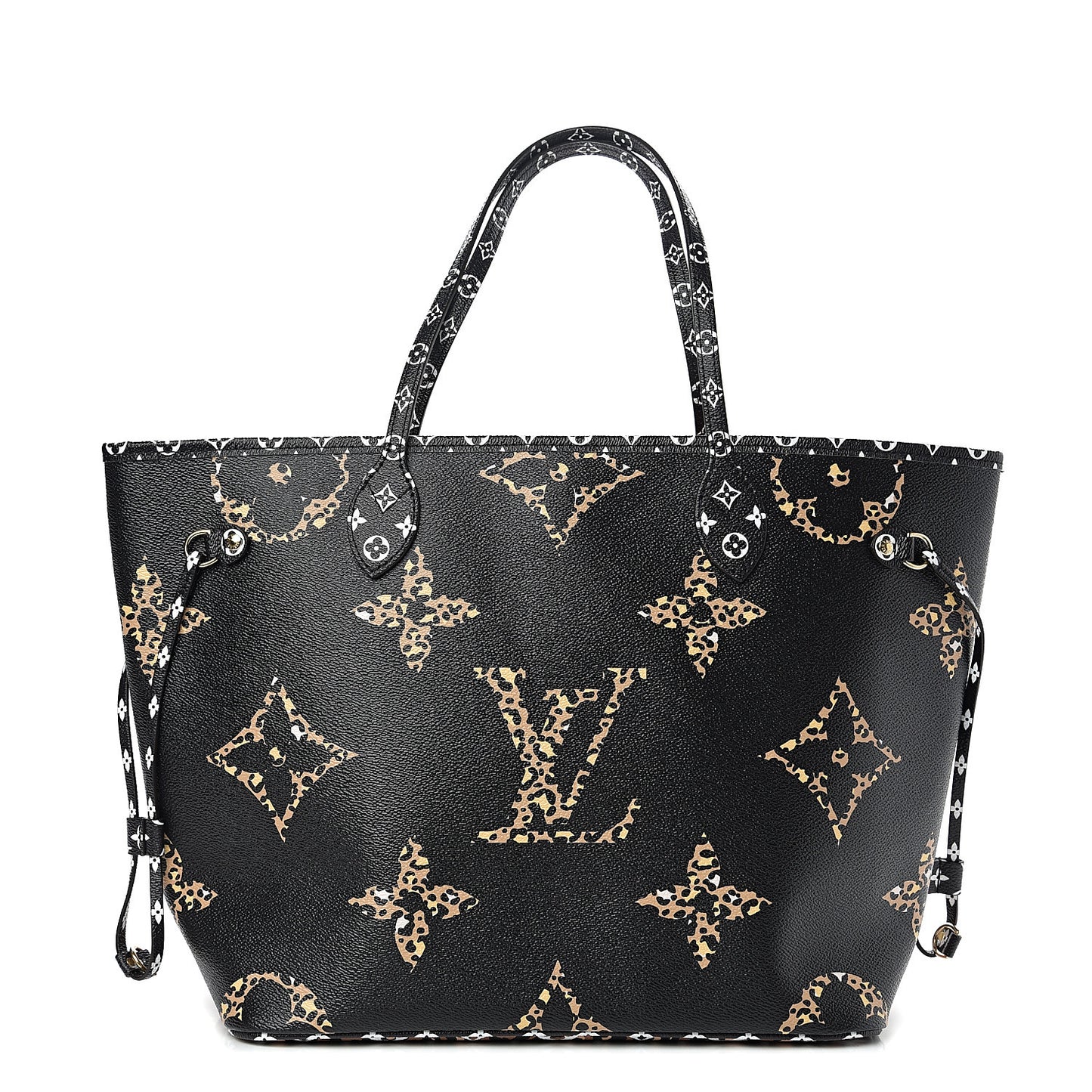Monogram Giant Jungle Neverfull MM Black