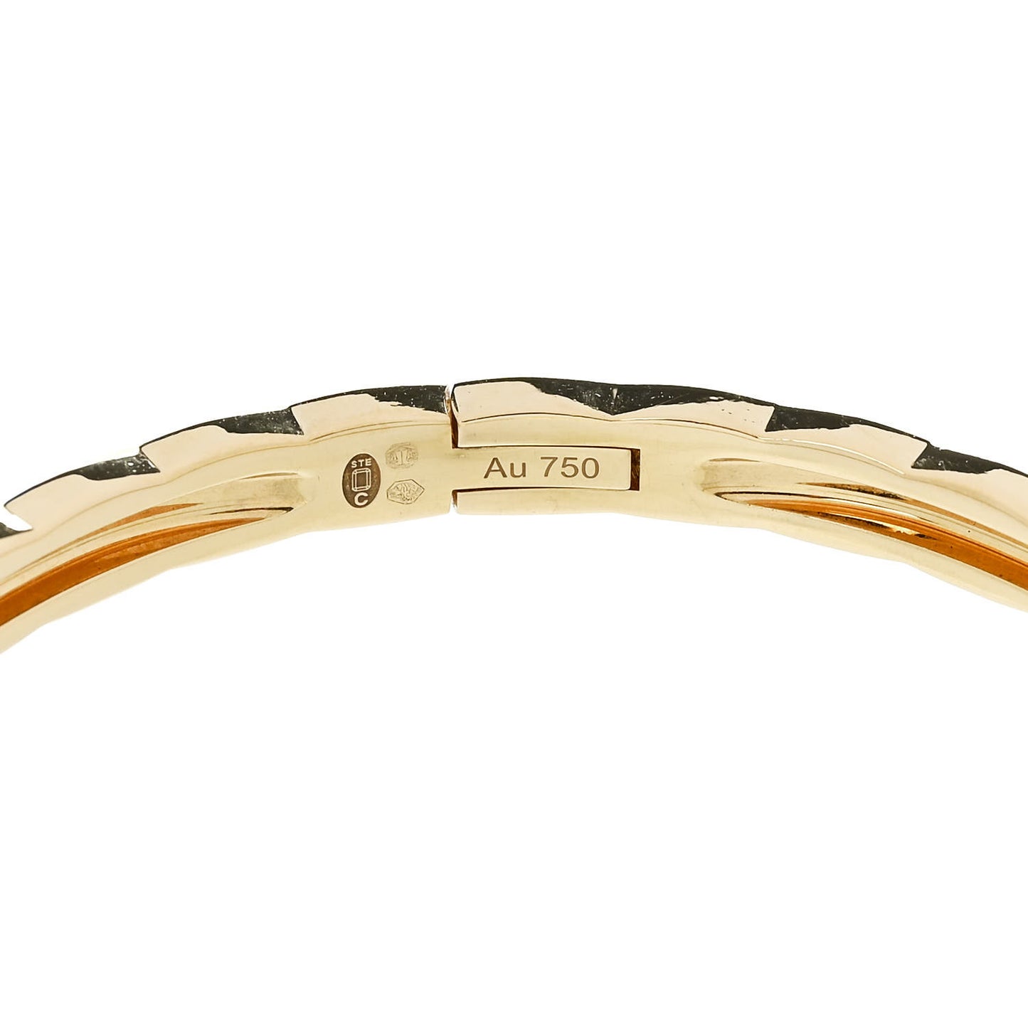 18K Yellow Gold Mini Coco Crush Bangle Bracelet S