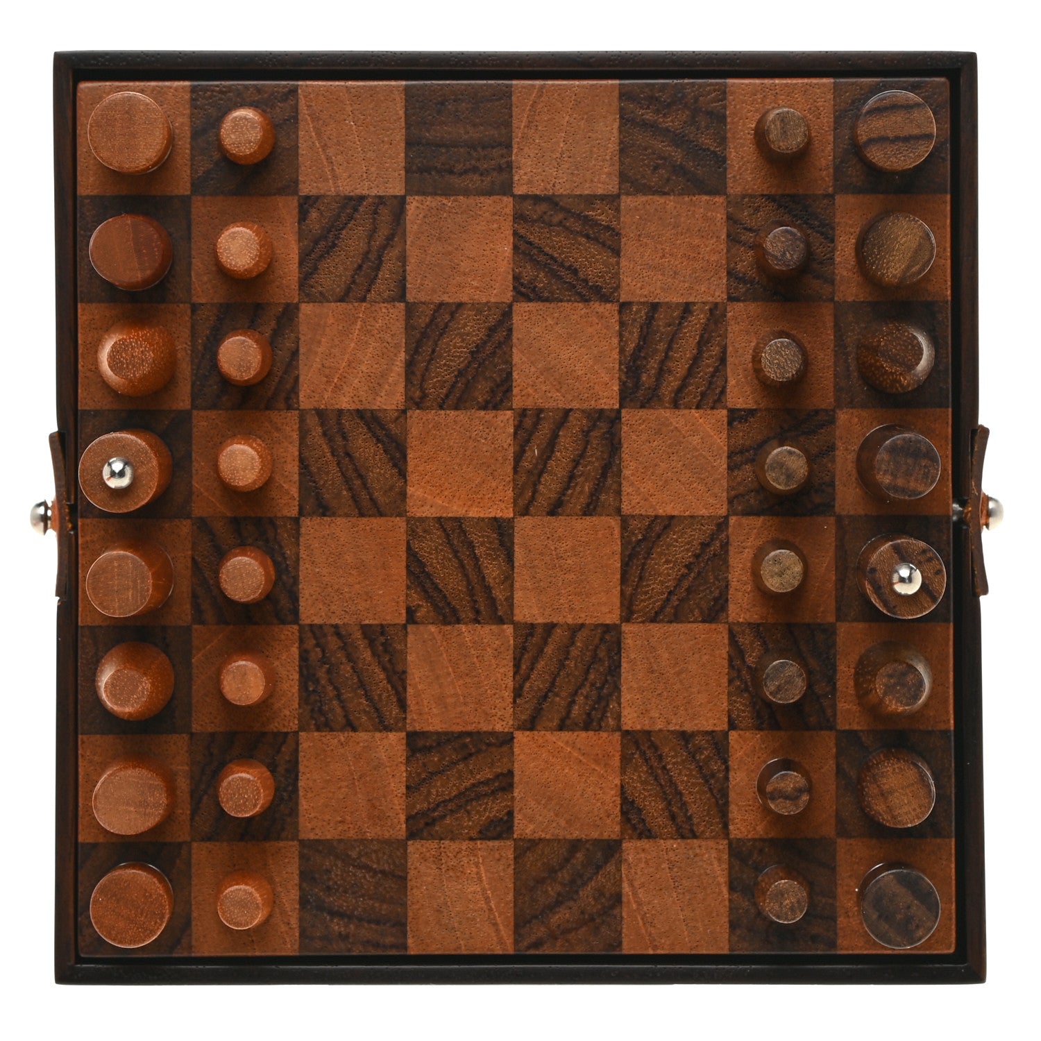 Hermes Sapodilla Cassia Wood Mini Samarcande Chess Game 3 of 8