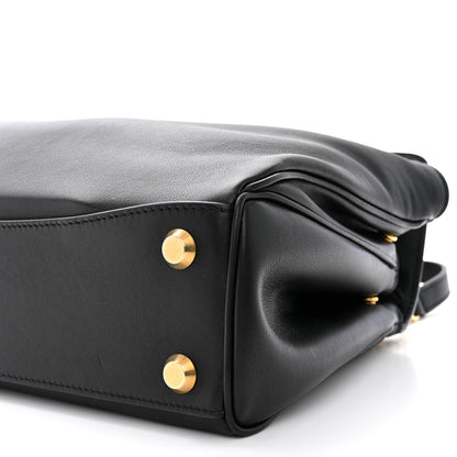 Balenciaga Natural Smooth Calfskin Small Rodeo Top Handle Handbag Black 9 of 11