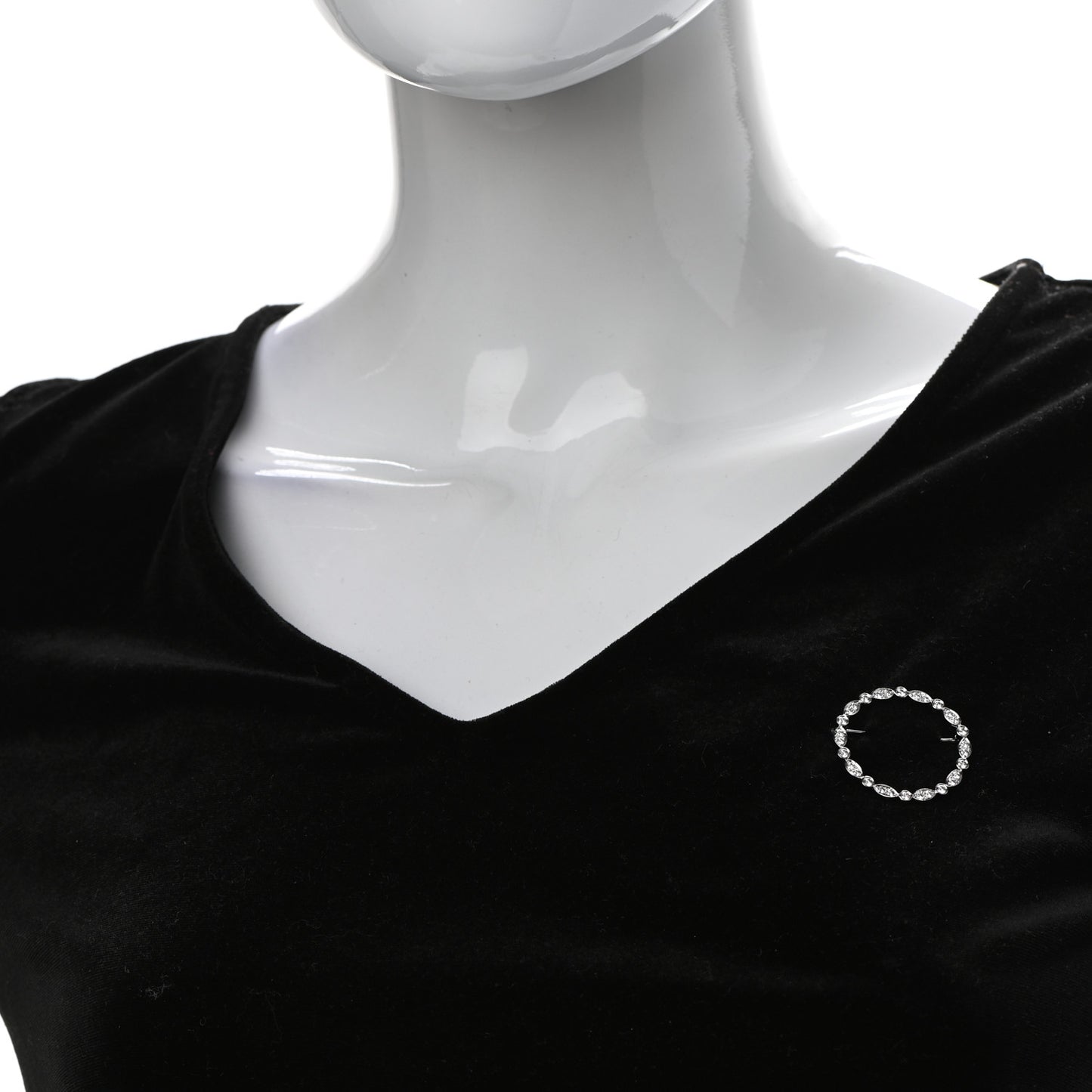 Platinum Diamond Jazz Pin Brooch