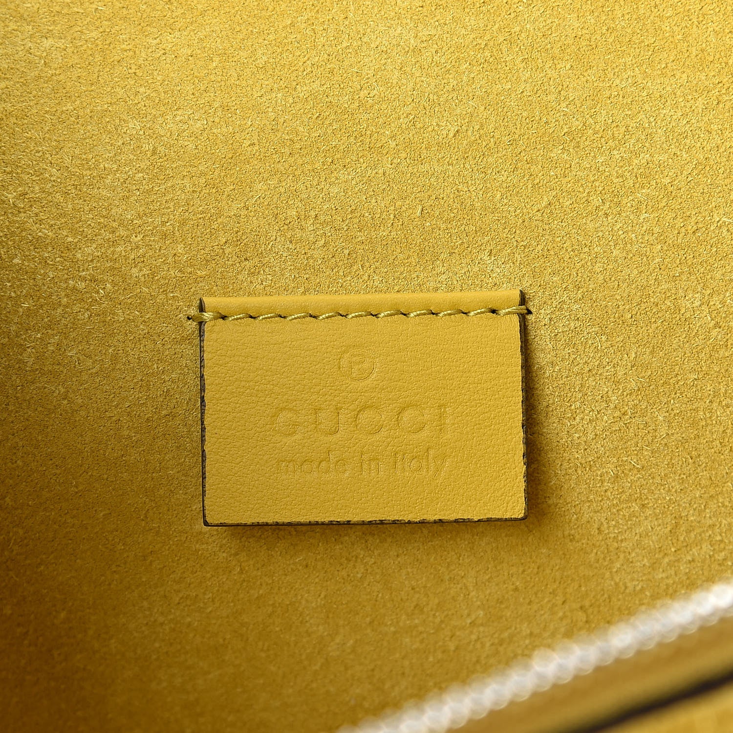 Gucci GG Supreme Monogram Crystal Bow Embroidered Medium Dionysus Shoulder Bag Yellow 6 of 9