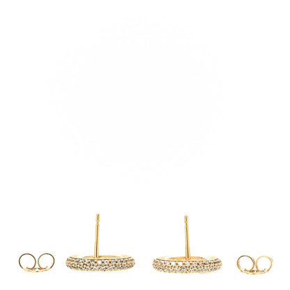 Louis Vuitton Metal Crystal Louise By Night Earrings Gold 3 of 5