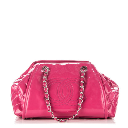 Chanel Vinyl Lipstick Ligne Accordion Tote Pink 1 of 7