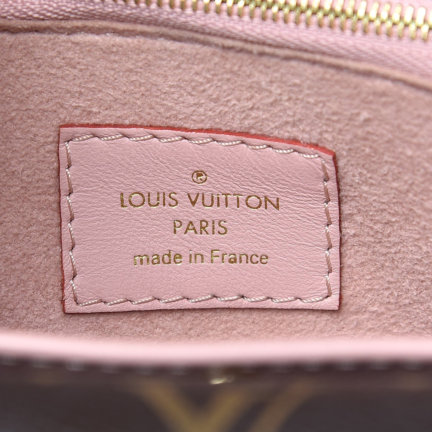 Louis Vuitton Grained Calfskin Monogram Double V Rose Poudre 6 of 10