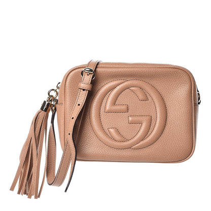 Gucci Pebbled Calfskin Small Soho Disco Bag Camelia 1 of 11