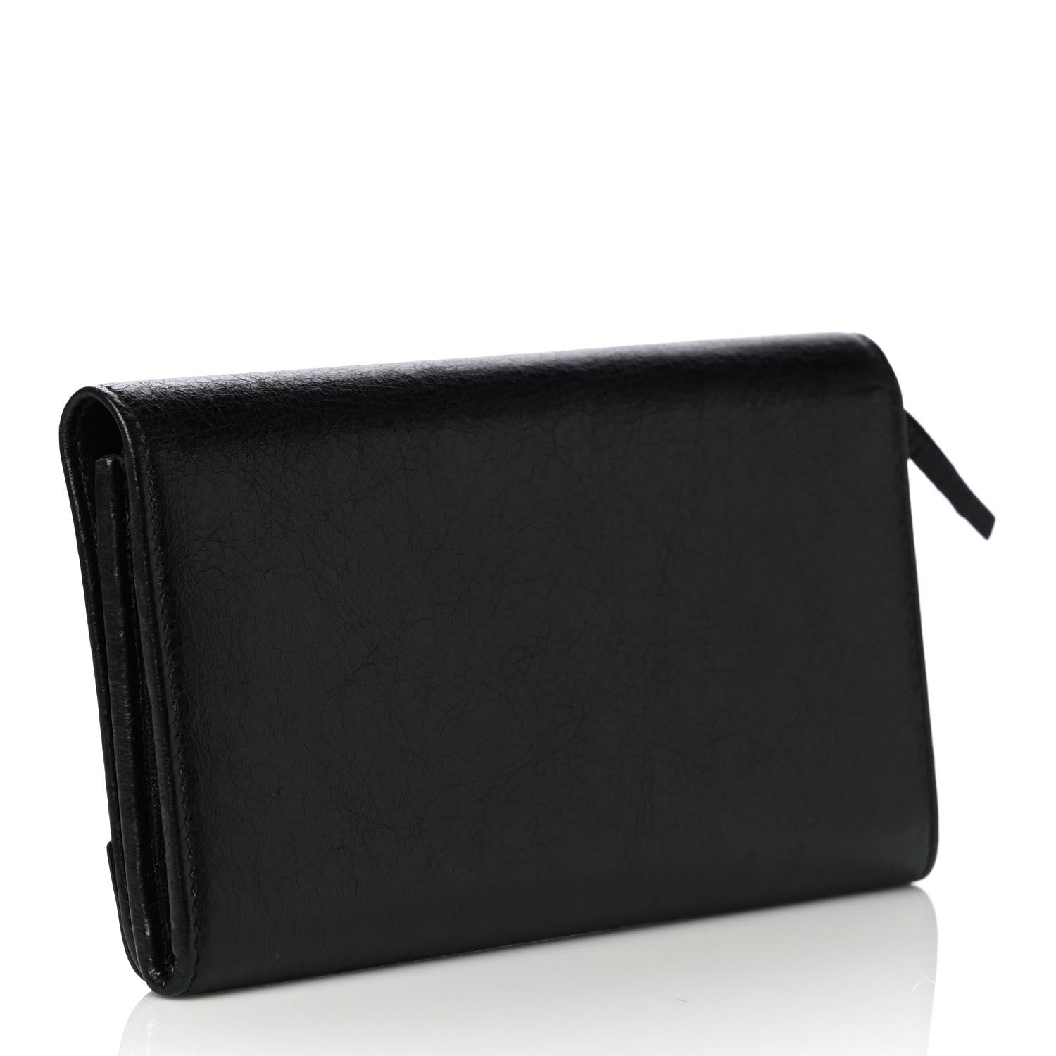 Balenciaga Agneau Classic Hardware Money Wallet Black 3 of 12