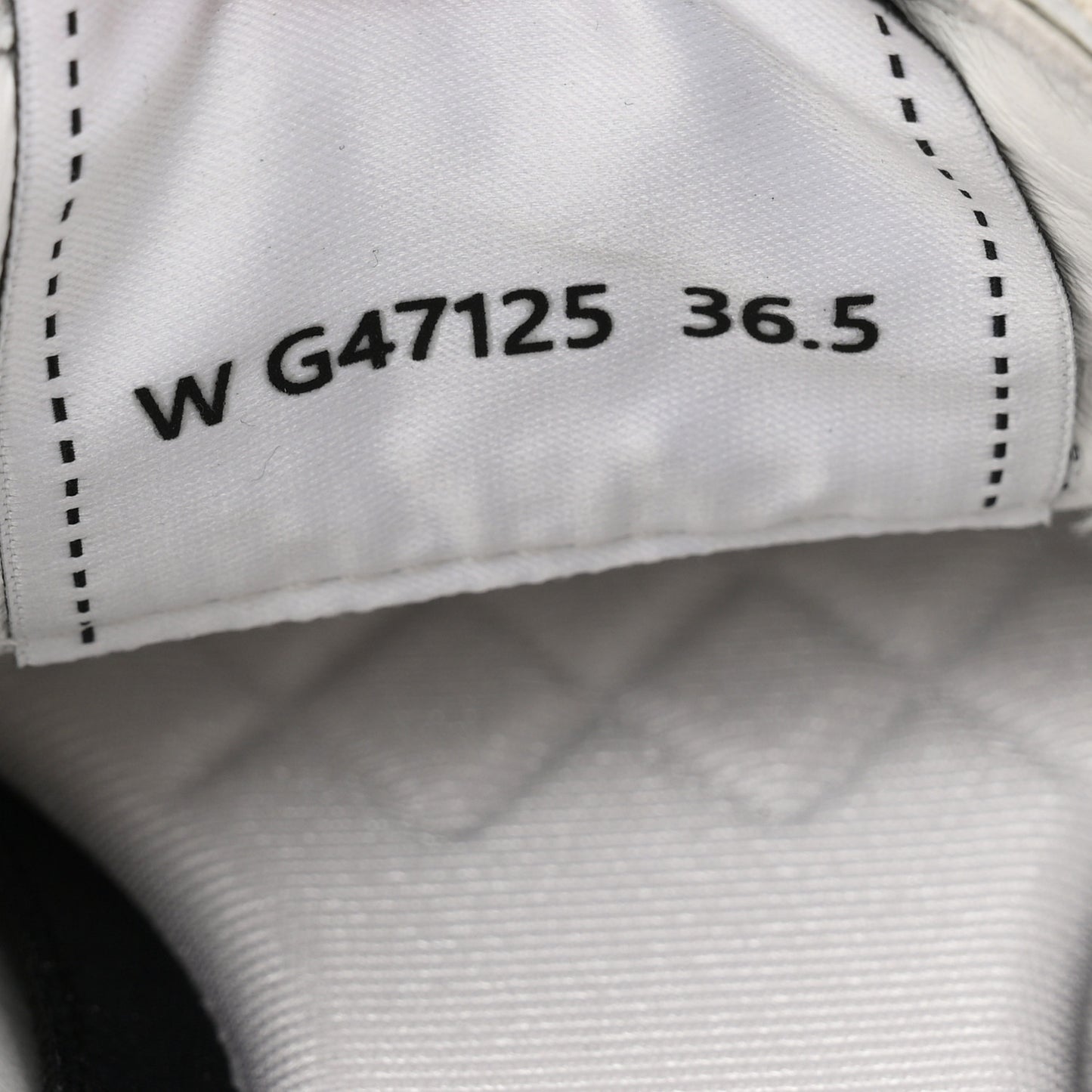 Calfskin Embossed Suede Sneakers 36.5 White Black
