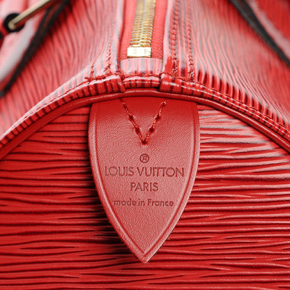 Louis Vuitton Epi Speedy 35 Rouge 5 of 7
