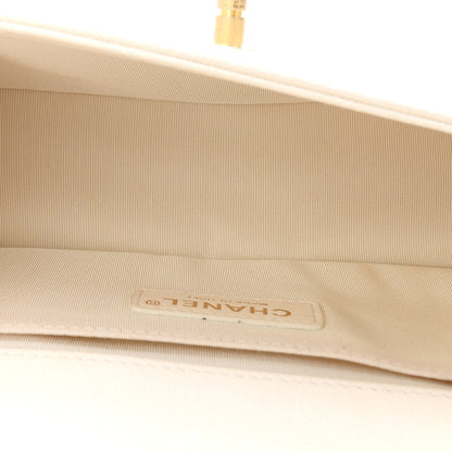 Chanel Caviar Quilted Medium Boy Flap White 5 of 11