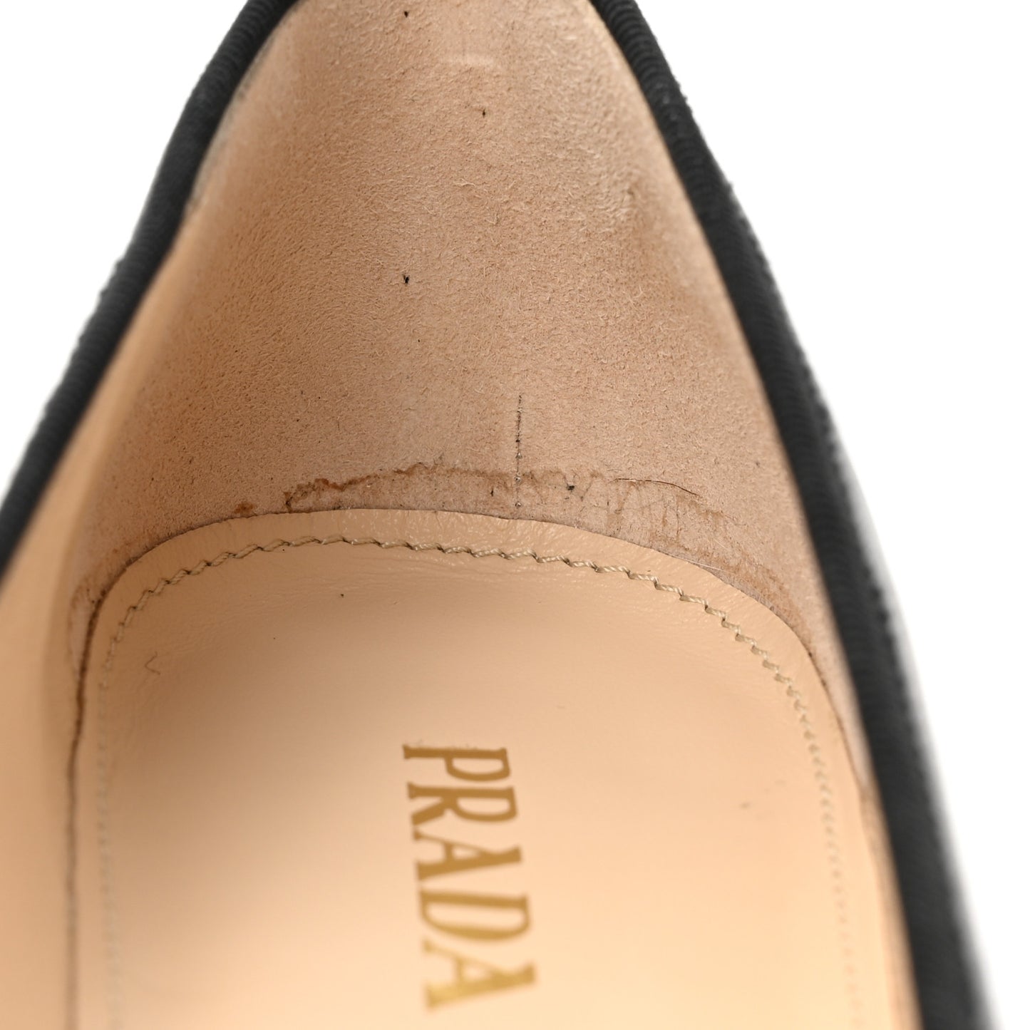 Nappa Vernice Cap Toe Logo Bow Ballerina Flats 38.5 Black