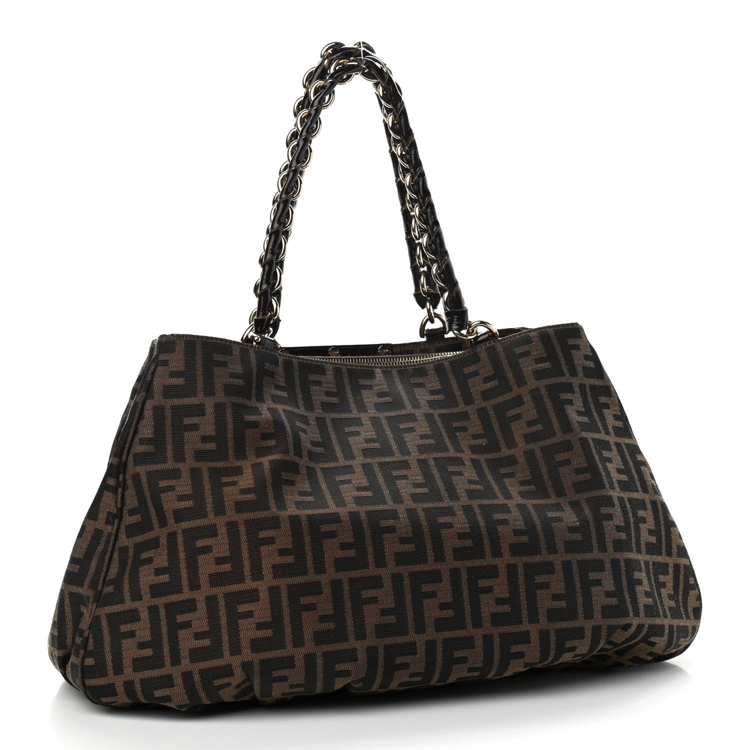 Fendi Zucca Mia Tote Tobacco 3 of 10