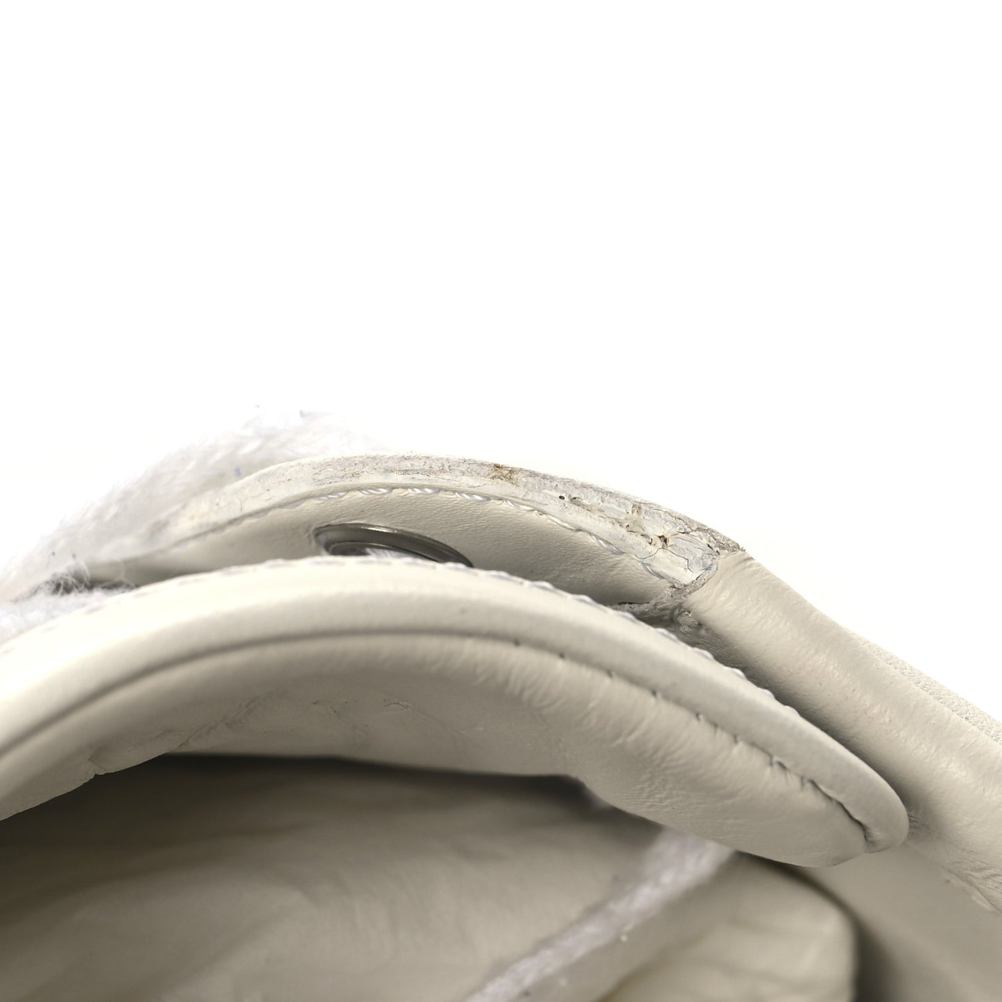 Calfskin Crocodile Web Mens Ace Sneakers 10 White Green