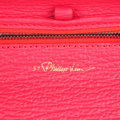 3.1 Phillip Lim 3.1 Textured Calfskin Mini Pashli Satchel Raspberry 6 of 8