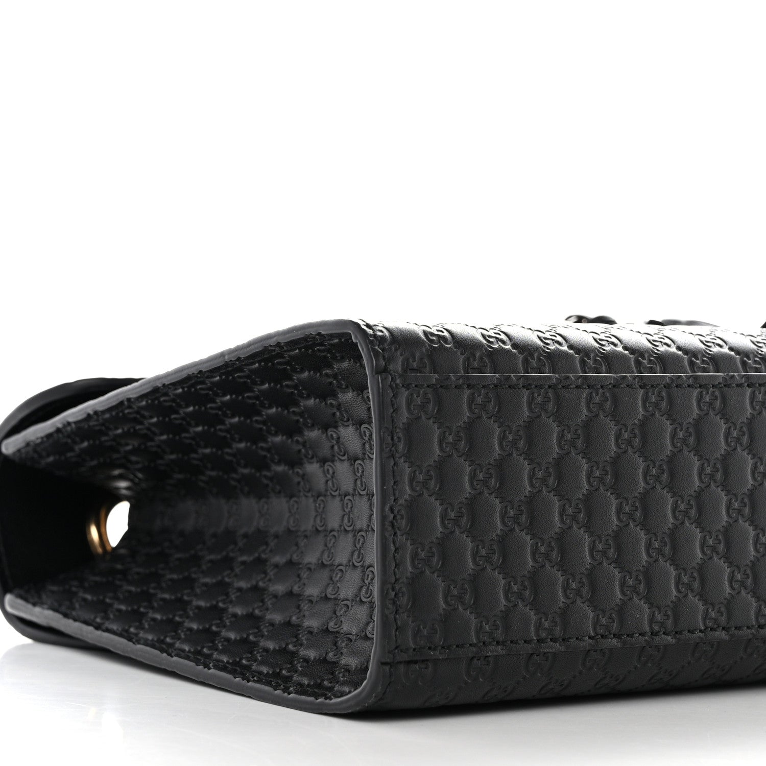 Gucci Microguccissima Medium Emily Chain Shoulder Bag Black 10 of 11