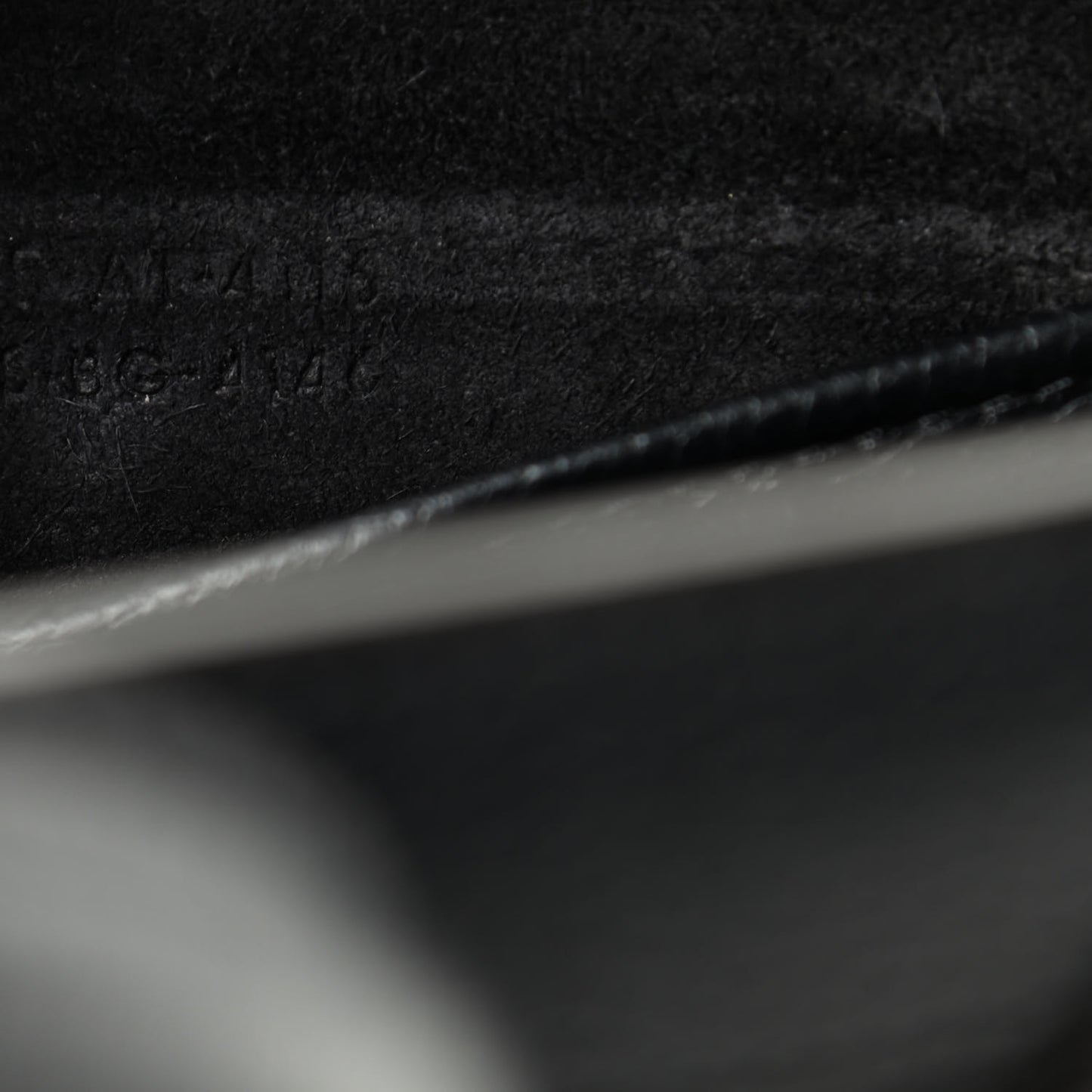 Drummed Calfskin Nano Luggage Black