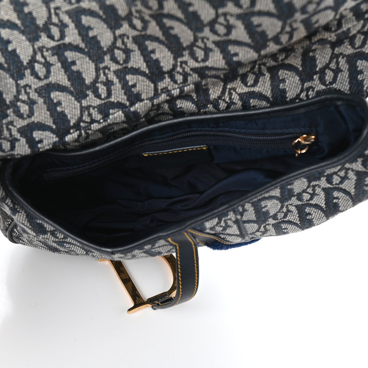 Monogram Saddle Bag Blue