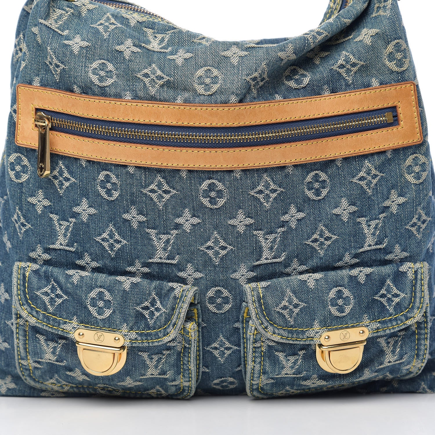 Louis Vuitton Denim Baggy GM Blue 8 of 8