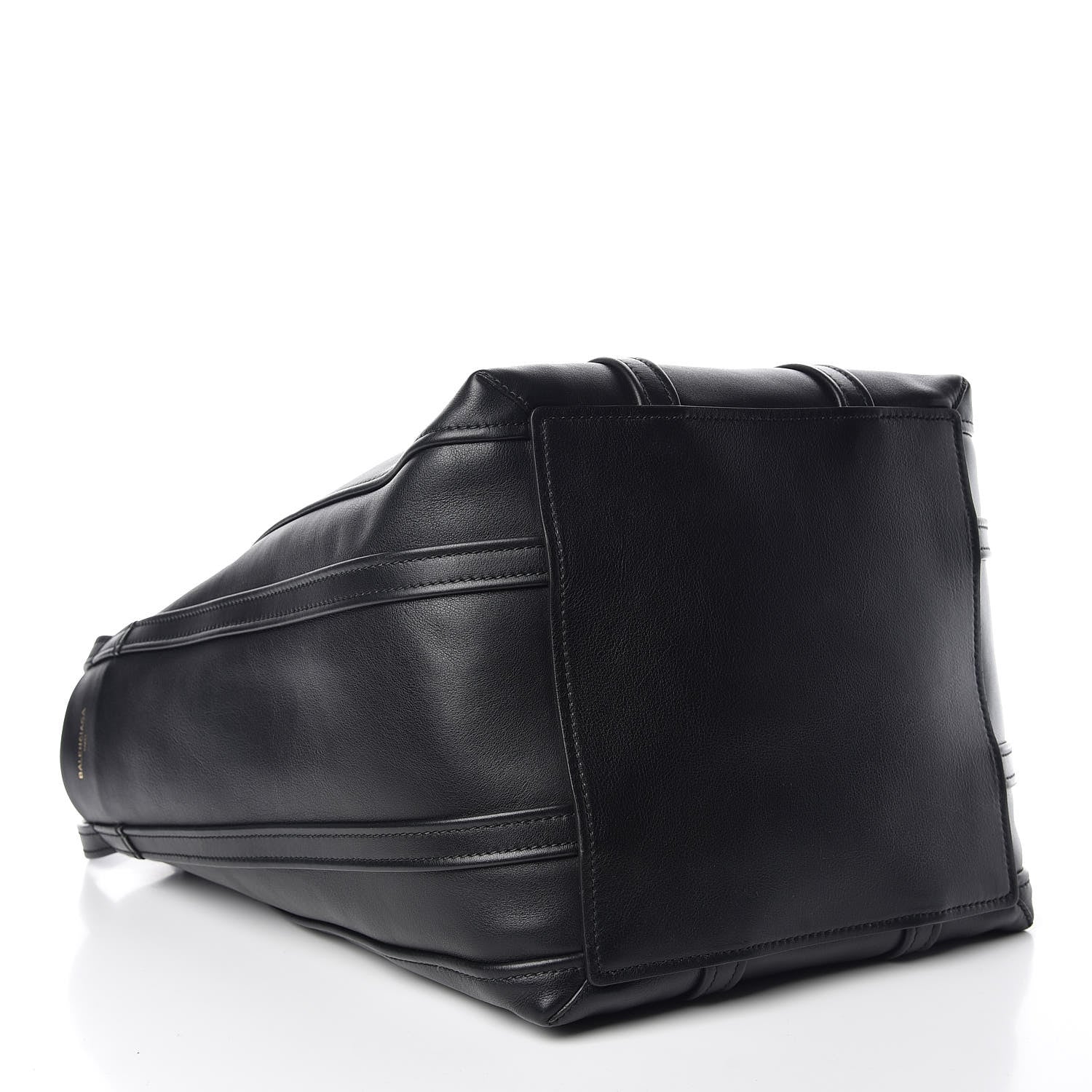 Balenciaga Calfskin Large Laundry Cabas Tote Black 4 of 12