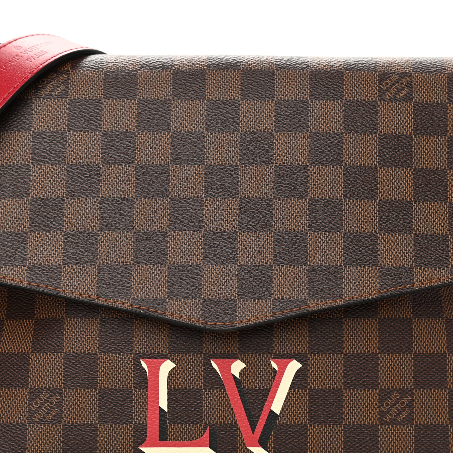 Damier Ebene Beaubourg MM Scarlet