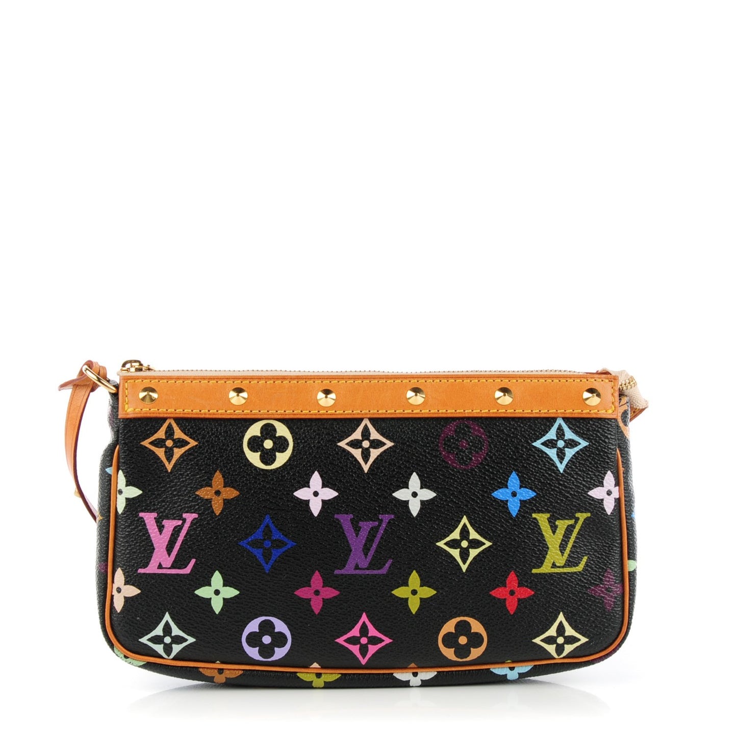 Monogram Multicolor Pochette Accessories Black