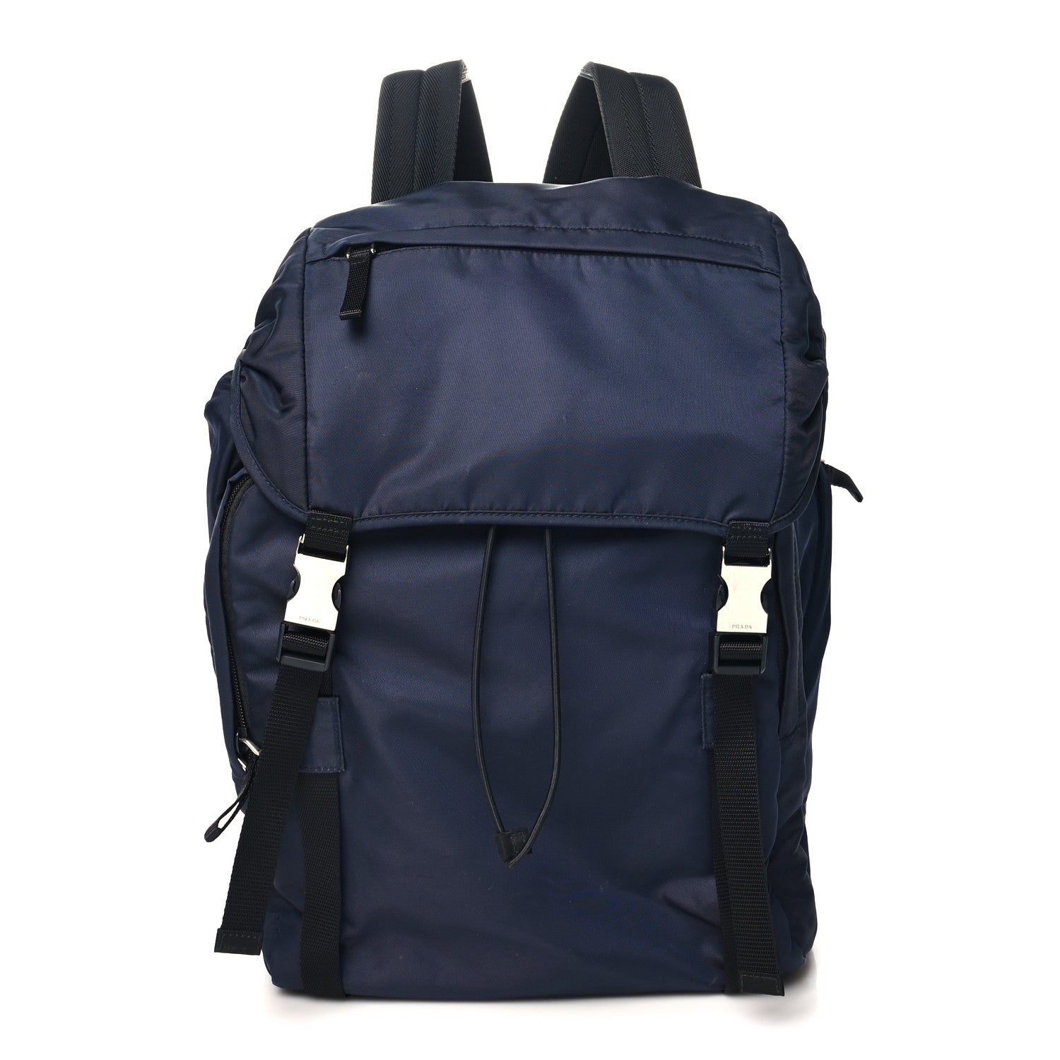 Prada Tessuto Nylon Montagna Double Buckle Backpack Bleu 1 of 10