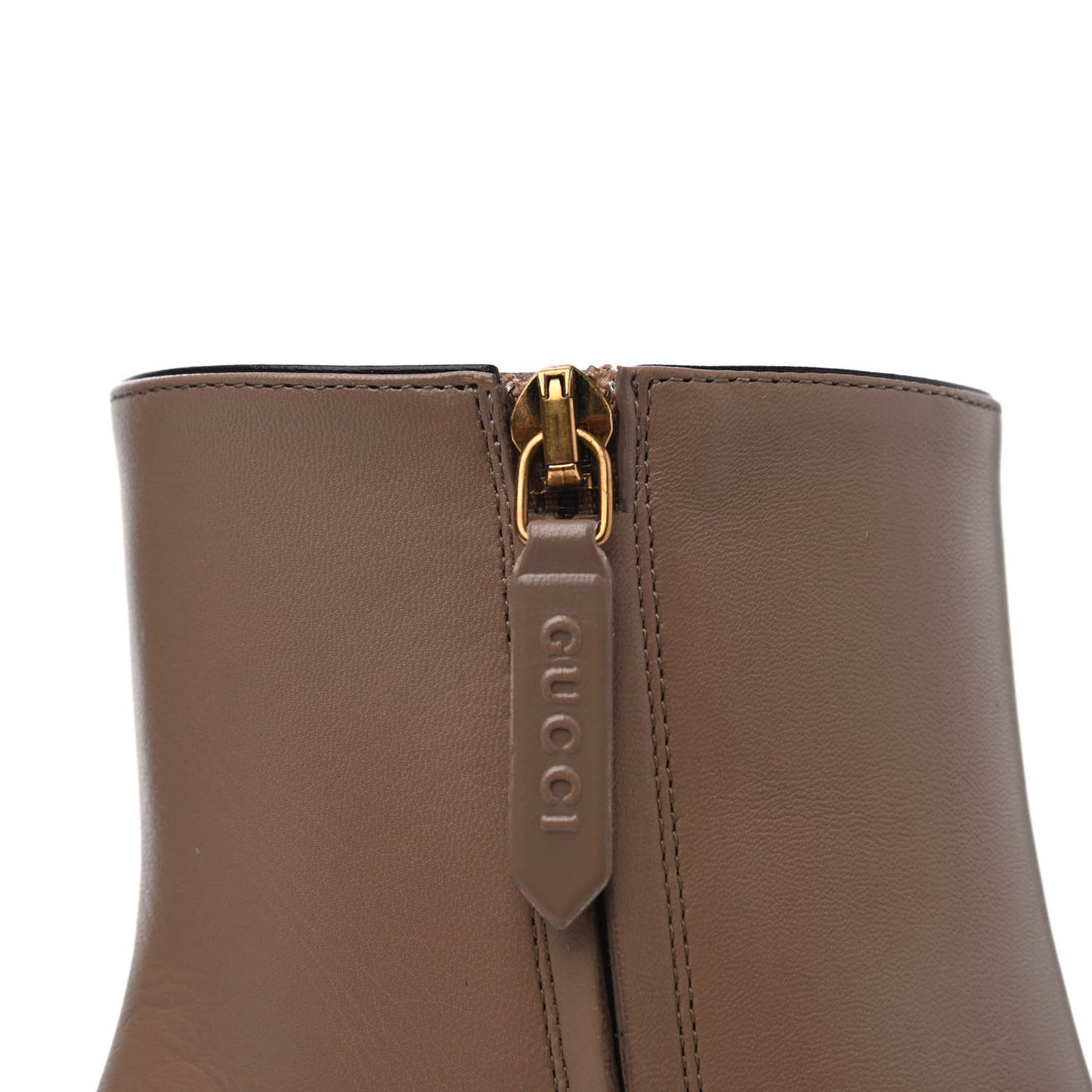 Malaga Kid GG Marmont Fringe 75mm Ankle Boots 37.5 Mud