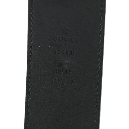 Gucci Textured Calfskin Double G 40mm Belt 80 32 Black 4 of 4