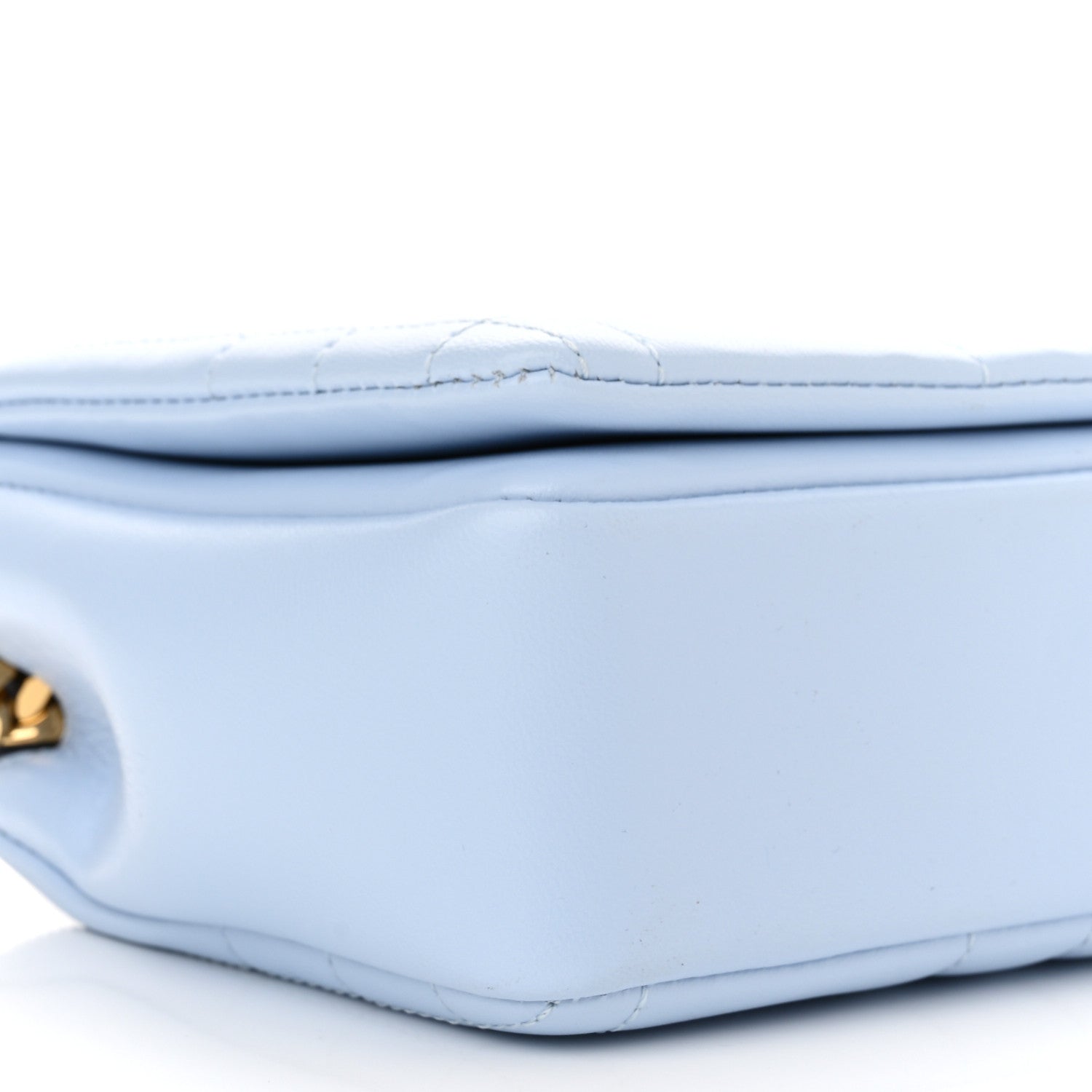 Burberry Lambskin Quilted Small Lola Bag Pale Blue 9 of 10