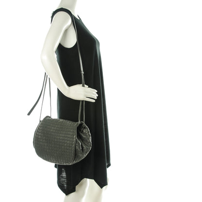 Bottega Veneta Nappa Intrecciato Messenger Bag New Light Grey 2 of 8