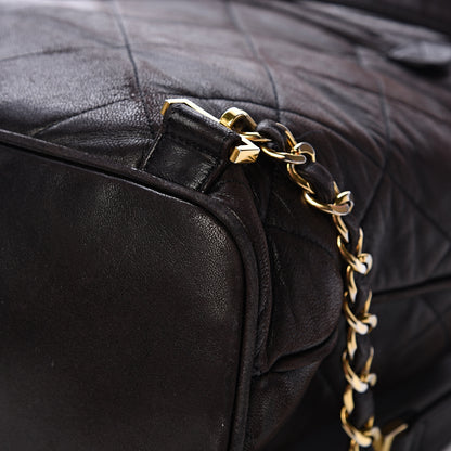 Chanel Lambskin Quilted Tassel Drawstring Backpack Dark Bown 10 of 17