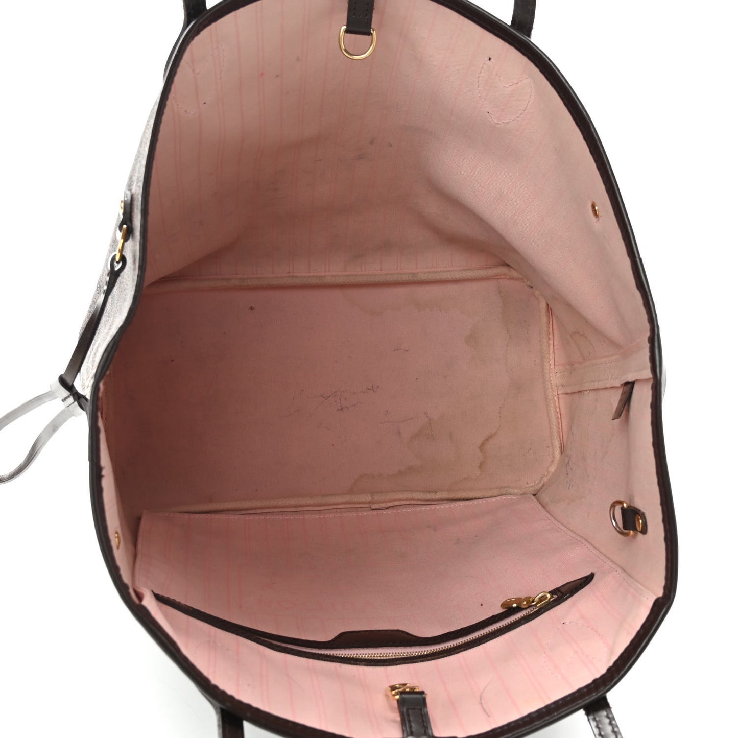 Damier Ebene Neo Neverfull MM Rose Ballerine