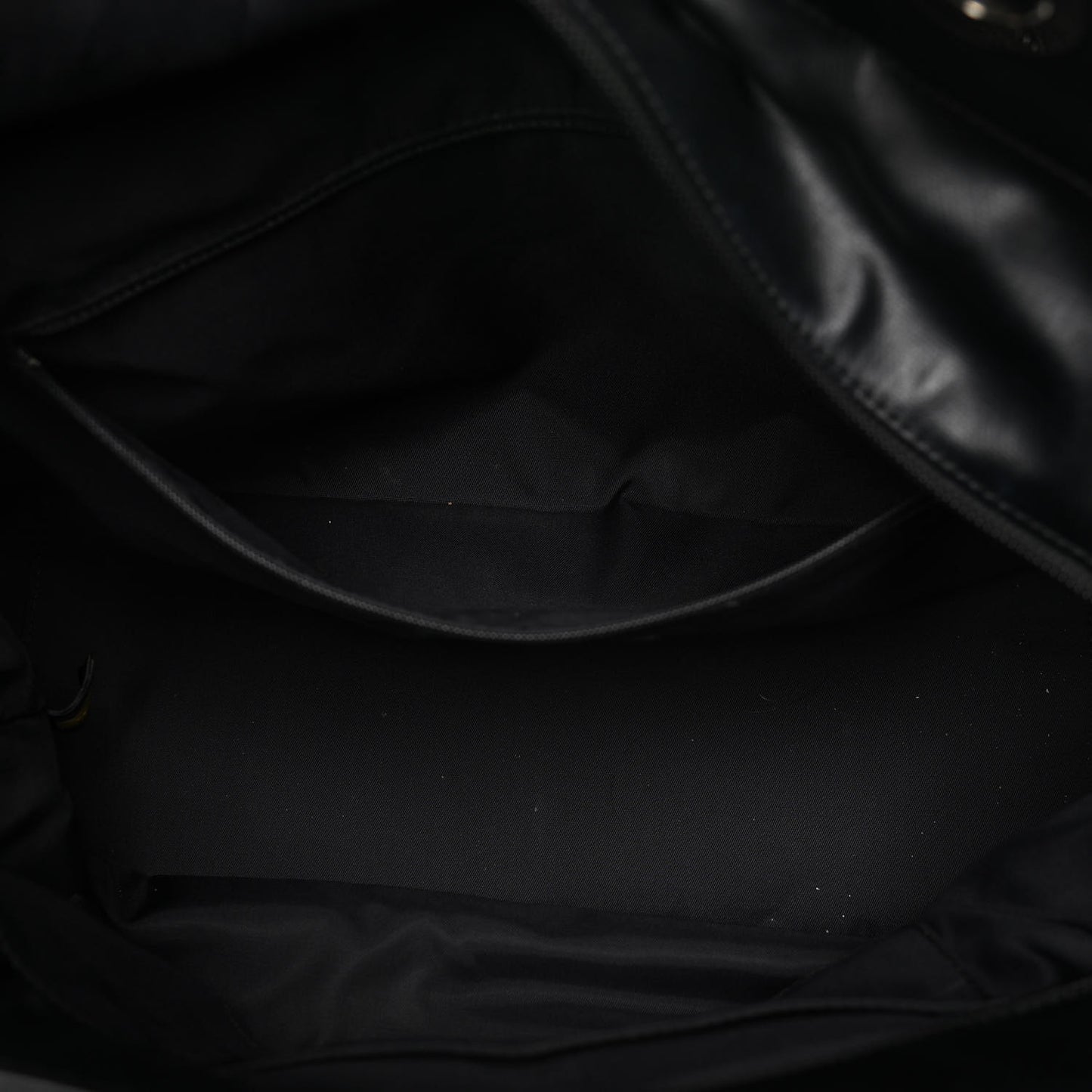 Coated Canvas Quilted Large Paris Biarritz Tote Black