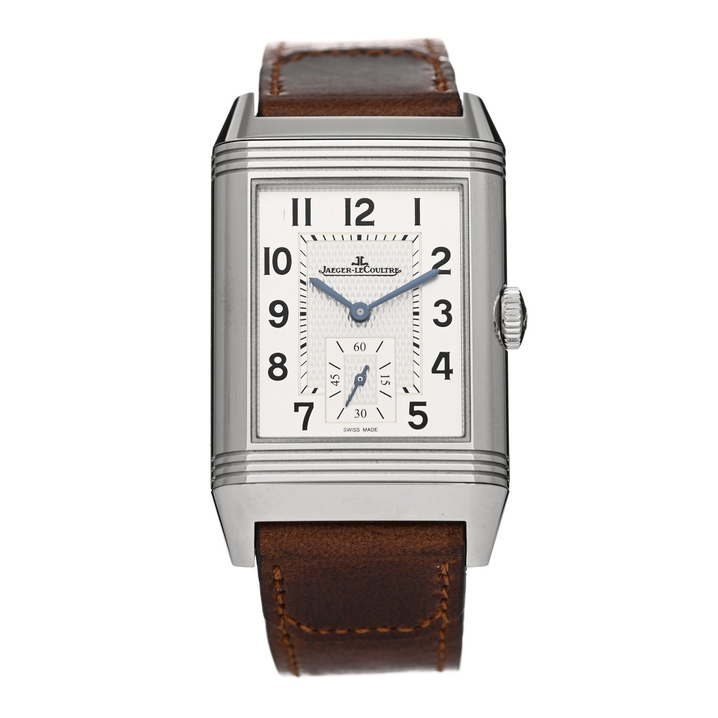 Stainless Steel Calfskin 28.3mm Reverso Manual Winding Watch Q3848422