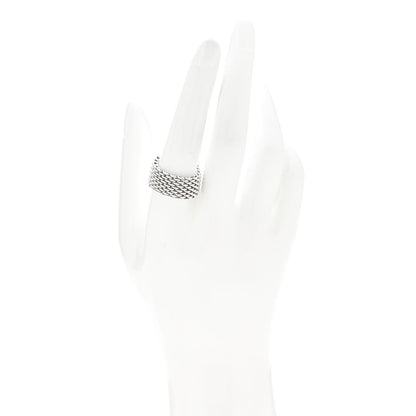 Tiffany Sterling Silver Somerset Mesh Ring 59 8.75 2 of 4