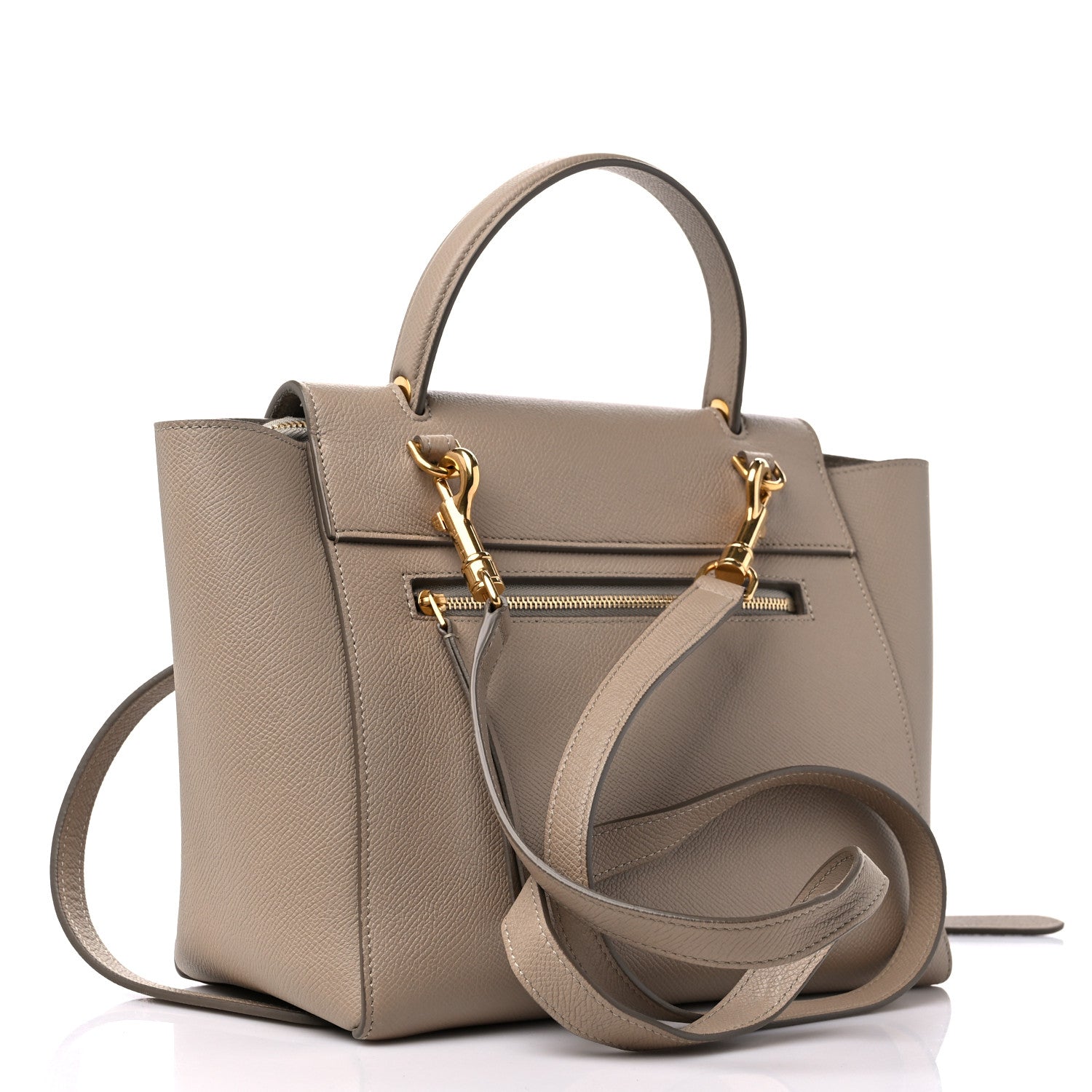 Celine Grained Calfskin Micro Belt Bag Beige 3 of 11
