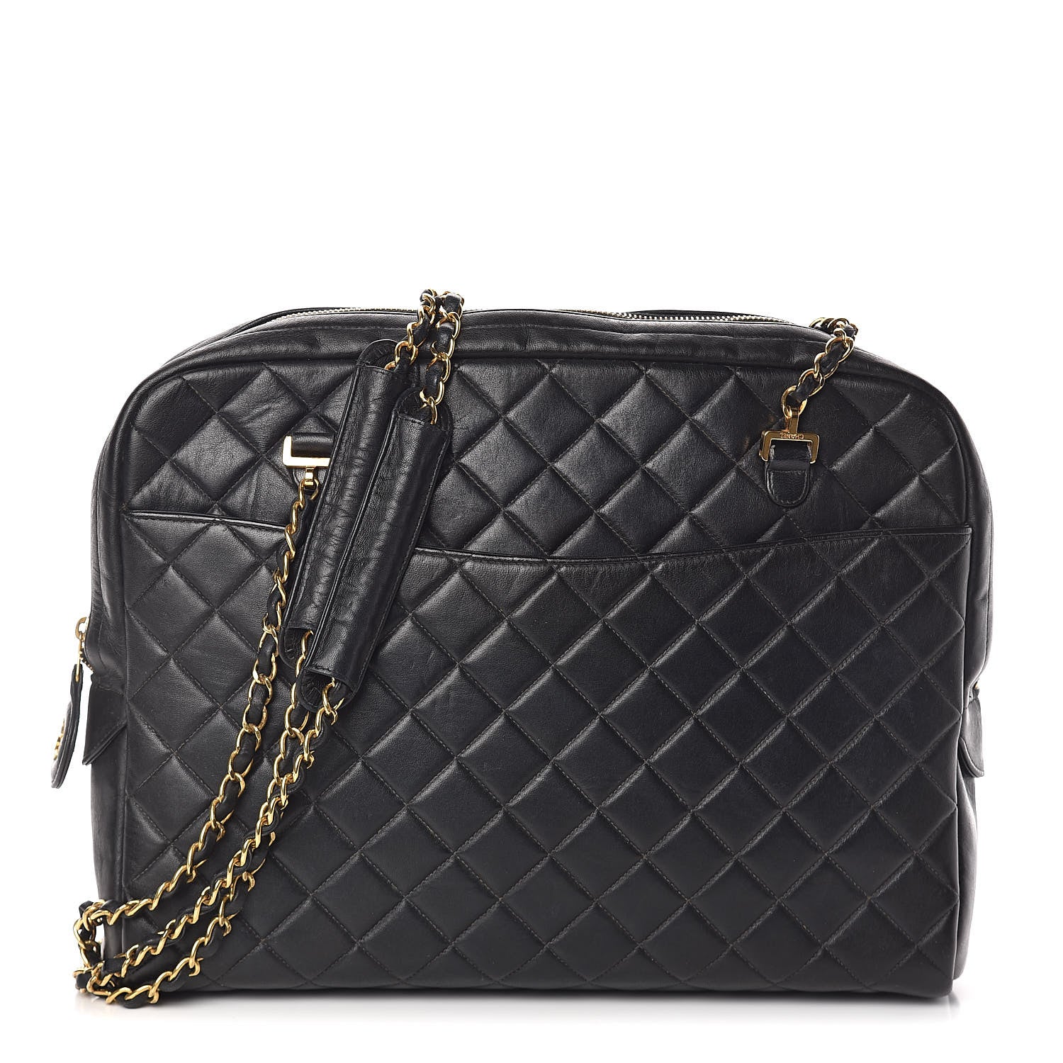 Chanel Lambskin Quilted Shoulder Bag Black 1 of 11